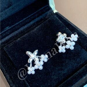 925 Sterling Silver and Crystal Earrings
